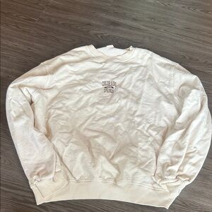 Urban Outfitters Cream Crewneck Sweater